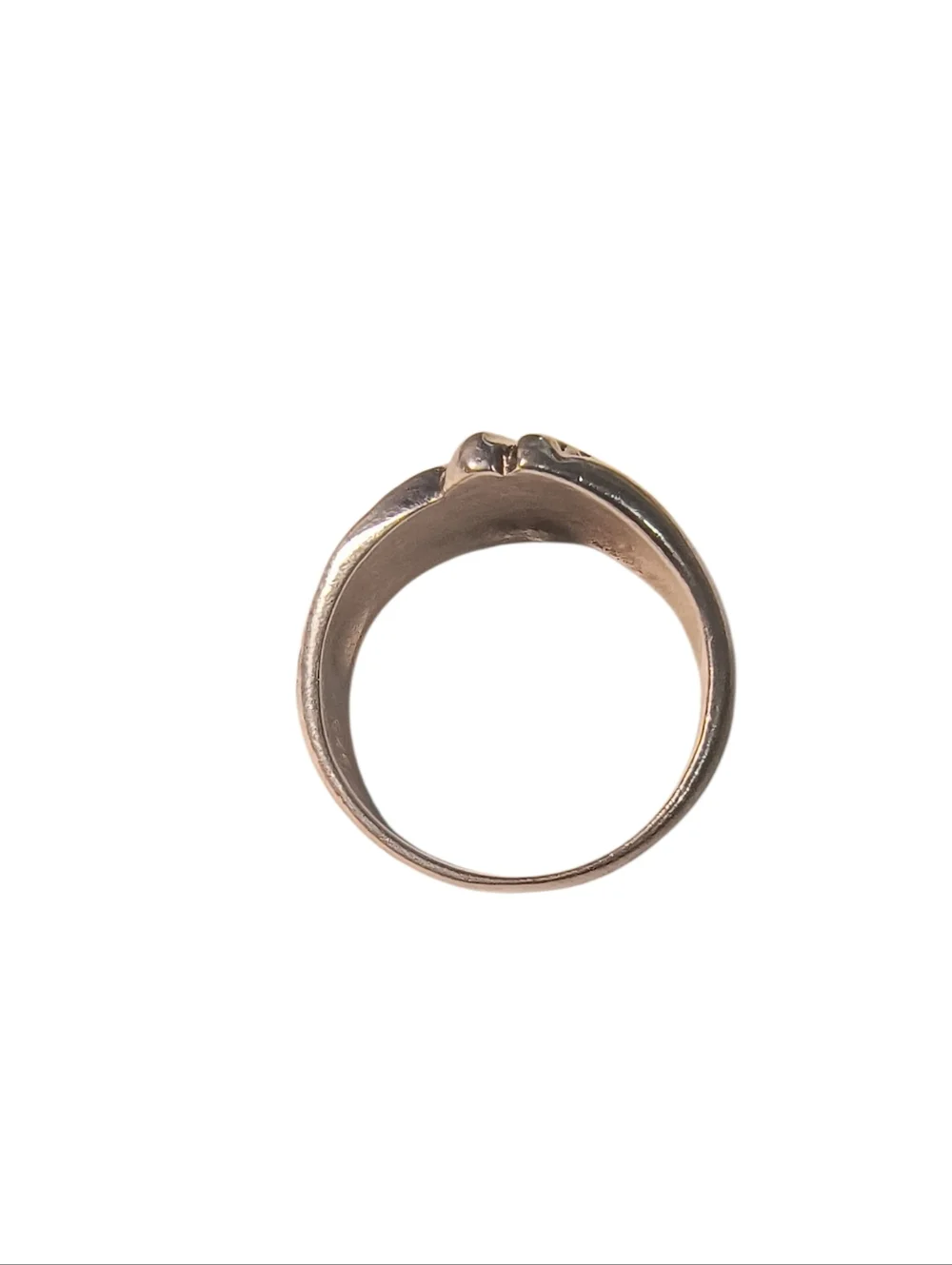 Sterling Silver Textured Fluted Swirl Ring